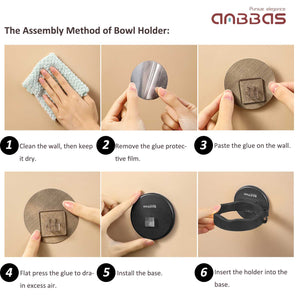 Space-Saving Design ABS Assembly Type Shaving Holder Stand for Soap Bowl